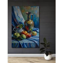 Teona Ahşap Canlı Renkler Yağlı Boya Görünümlü Meyve Buketi Ahşap Dekoratif Tablo Dikdörtgen Tablo