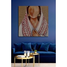 Teona Ahşap Geleneksel Desenli Yağlı Boya Görünümlü Ahşap Dekoratif Tablo Dikdörtgen Tablo