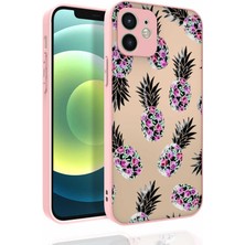 Spia iPhone 12 Kılıf Desenli Kamera Korumalı Parlak Spıa Nora Kapak-No1