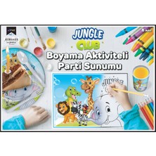 Alpjoy 8'li Jungle Temalı Boyama ve Aktiviteli Parti Seti