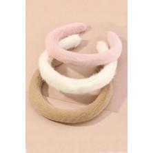 C&E Design Kadın 3'lü Peluş Taç Seti