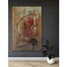 Teona Ahşap Soyut Renk Cümbüşü Sulu Boya Görünümlü Dekoratif Ahşap Tablo Dikdörtgen Tablo