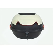 Giza Motor Krem Renkli Motosiklet Çantası 28 L Dayanıklı ve Kolay Kilit Sistemli