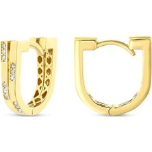 Assos Pırlanta Tasarım Altın Küpe - 14K