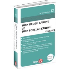 Kategori Yayıncılık Türk Medeni Kanunu ve Türk Borçlar Kanunu