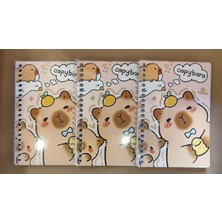 Ada Çanta Kırtasiye 3 Adet Capybara Figürlü Not Defteri (11CM*8CM)