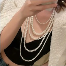 Tuham Aksesuar Fenomen 4 Çoklu Inci Kolye