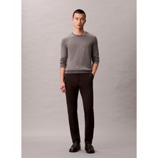 Calvin Klein Normal Bel Normal Paça Normal Siyah Erkek Pantolon LV04LD613GUB1_SLIM Sateen Chıno Tro