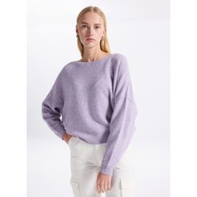 American Vintage Kayık Yaka Standart Hardal Kadın Kazak DAM225H25GLYCCH