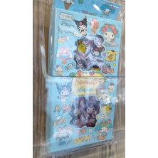 Ada Çanta Kırtasiye 100 Parça Sticker Seti Figürlü Mavi OH985986