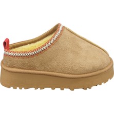 Punto 696083Z Içi Kürklü 4 cm Topuk Boyu Günlük Süet Kadın Terlik Bot