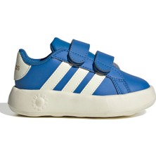 Adidas Lacivert - Beyaz Bebek Yürüyüş Ayakkabısı JR5103-GRAND Court 2.0 Cf I
