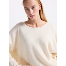 American Vintage Kayık Yaka Standart Pudra Kazak Kadın DAM225H25PANACOCH