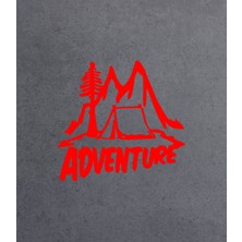 Sticker Dizayn Kamp Adventure Sticker - Araba Oto Motosiklet Karavan Sticker 02167