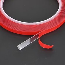 Evimdeyokyok Silikon Çift Taraflı Montaj Bantı Şeffaf Tape 10MM x 5 mt