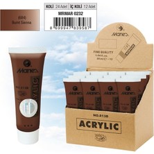 Kitabevimden Maries Akrilik Boya 30 ml Durnt Sıenna 684 813B(12 Li)