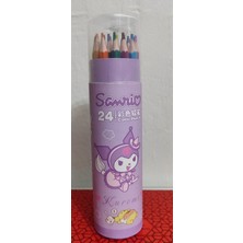 Ada Çanta Kırtasiye Sanrio Karakterleri Kuromi 24 Lü Kuru Boya Seti