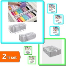 Hereveoyuncak 8 Gözlü Akordiyon Düzenleyici + 10 Gözlü Çekmece Organizer - Hızlı Erişim ABC456