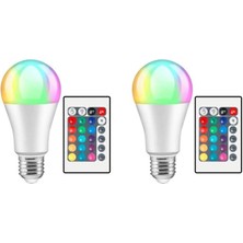 Cata CT-4058 Kumandalı Rgb LED Ampul 9W - 2’li Paket ( Renk Değiştiren Ampul )