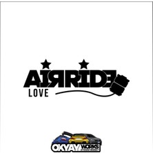 Airride Love Sticker - Siyah