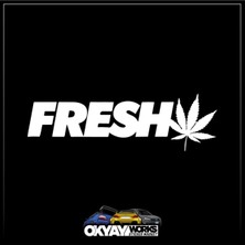 Okyay Works Fresh Sticker - Beyaz - Araba-Motosiklet Etiket Sticker