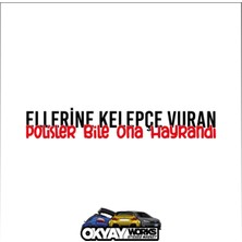 Ellerine Kelepçe Vuran Polis Sticker - Siyah