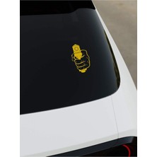 Okyay Works Weapon Sticker - Sarı - Sarı - Araba-Motosiklet Etiket Sticker