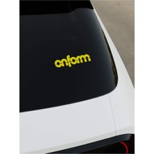 Okyay Works Onform Sticker - Sarı - Sarı - Araba-Motosiklet Etiket Sticker