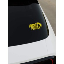 Bass Power Sticker - Sarı - Sarı