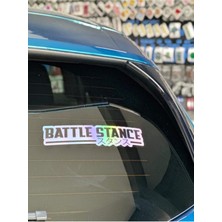 Battle Stance Hologram Sticker