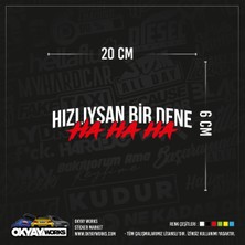Hızlıysan Bir Dene Sticker - Hologram
