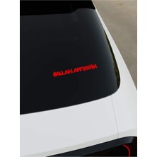 Allah Affetsin Sticker - Kırmızı - Kırmızı