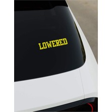 Okyay Works Lowered Sticker - Sarı - Sarı - Araba-Motosiklet Etiket Sticker
