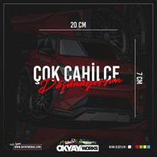 Çok Cahilce Düşünüyorsun Sticker - Kırmızı