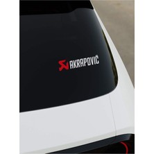 Akrapovic Sticker - Beyaz