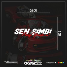 Okyay Works Sen Şimdi Naneyi Yemedin Mi Sticker - Beyaz - Araba-Motosiklet Etiket Sticker