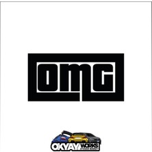 Okyay Works Omg Sticker - Siyah - Araba-Motosiklet Etiket Sticker