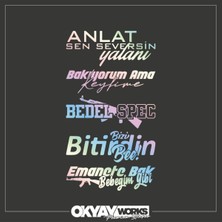 Hologram Arka Cam Sticker Paket 04