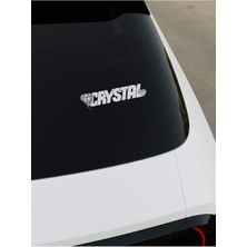 Okyay Works Crystal Sticker - Beyaz - Araba-Motosiklet Etiket Sticker