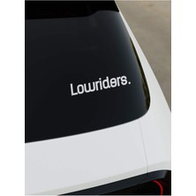 Okyay Works Lowriders Sticker - Beyaz - Beyaz - Araba-Motosiklet Etiket Sticker