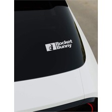 Rocket Bunny Sticker - Beyaz