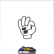 Ok Ok Sticker - Siyah