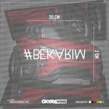 Bekarım Sticker - Beyaz