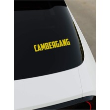 Okyay Works Cambergang Sticker - Sarı - Sarı - Araba-Motosiklet Etiket Sticker