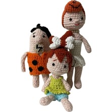Fred Çakmaktaş ve Ailesi Amigurumi Organik Oyuncak