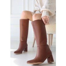 Nemere Roksa Taba Cilt Topuklu Çizme