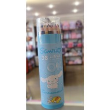 Ada Çanta Kırtasiye Sanrio Karakterleri  Kuromi Hello Kitty 36 Lı Kuru Boya Seti