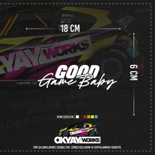 Okyay Works Good Game Baby Sticker - Beyaz - Araba-Motosiklet Etiket Sticker