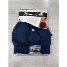 Bamido Huma One Erkek Havlu Bel Düz Boxer Battal Boy 3XL Lacivert Renk