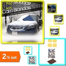 Hereveoyuncak 4 Adet Kapı Kolu Koruyucu - Temizleme Mendili + Araç Cam Kar Buz Önleyici Brandası 2li Set L2D7S9